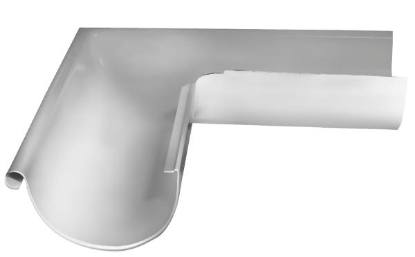 Угол желоба D185 90гр. RAL9003 185/150